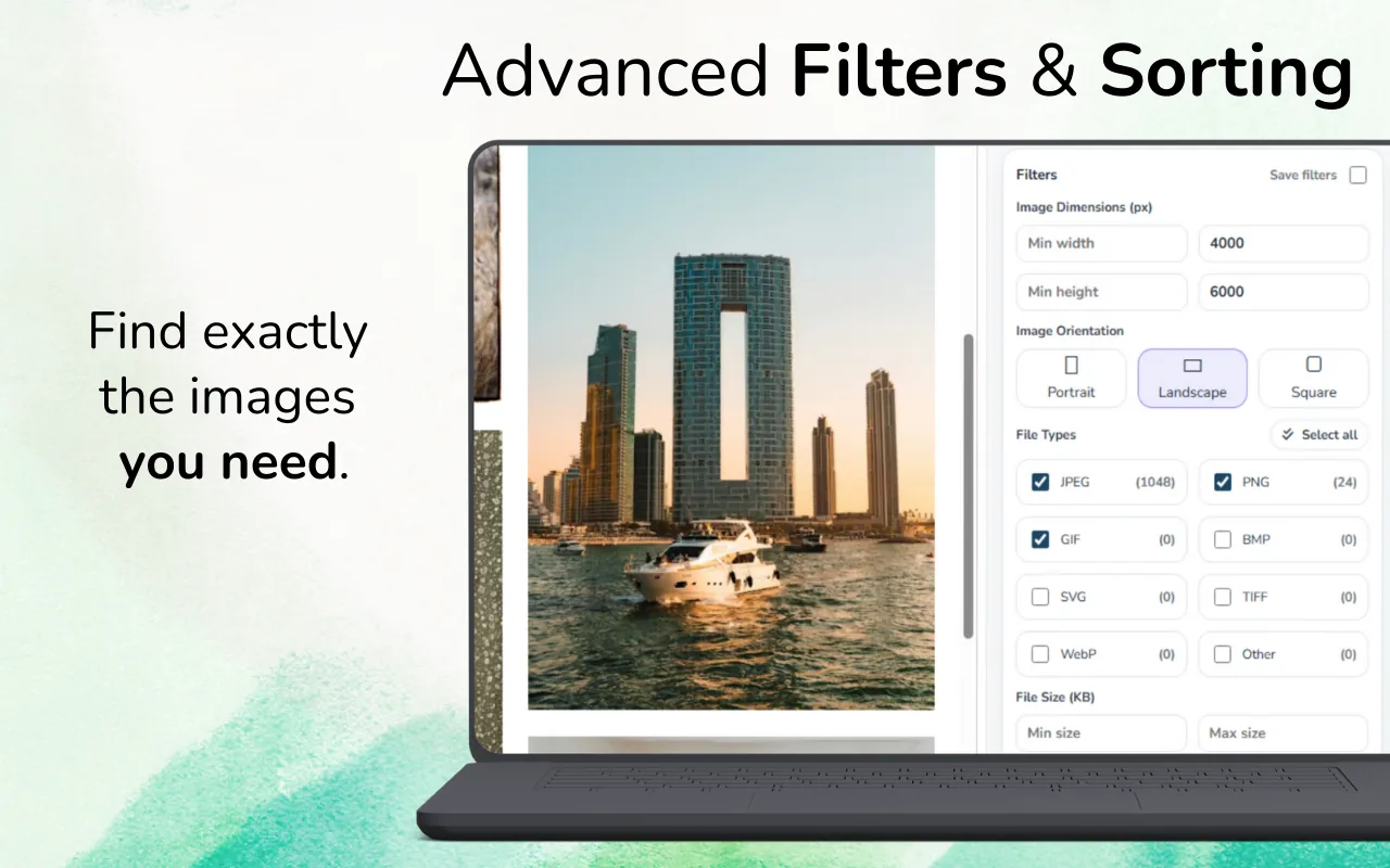 Interfejs rozszerzenia Image Downloader Pro